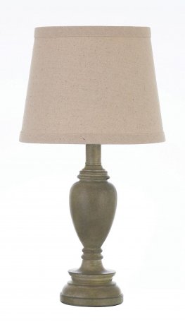 Transitional Light Faux Wood Table Lamp