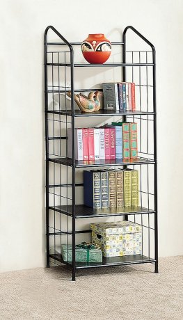 Home Office Casual Black Bookcase