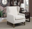 Traditional Cream Accent Chair