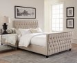 Saratoga Oatmeal Upholstered Queen Bed