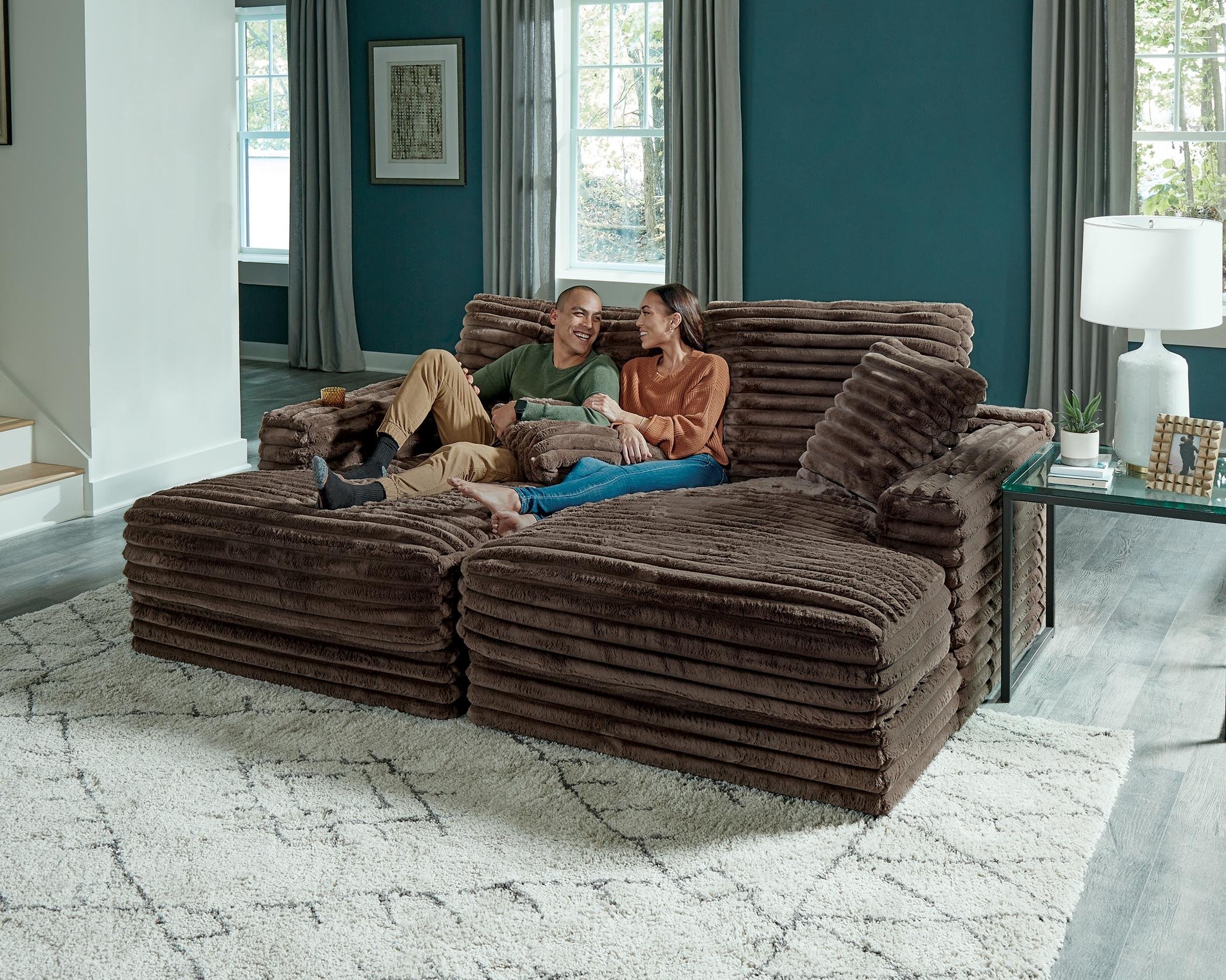 (image for) 3045 Chocolate Double Lounge Chaise