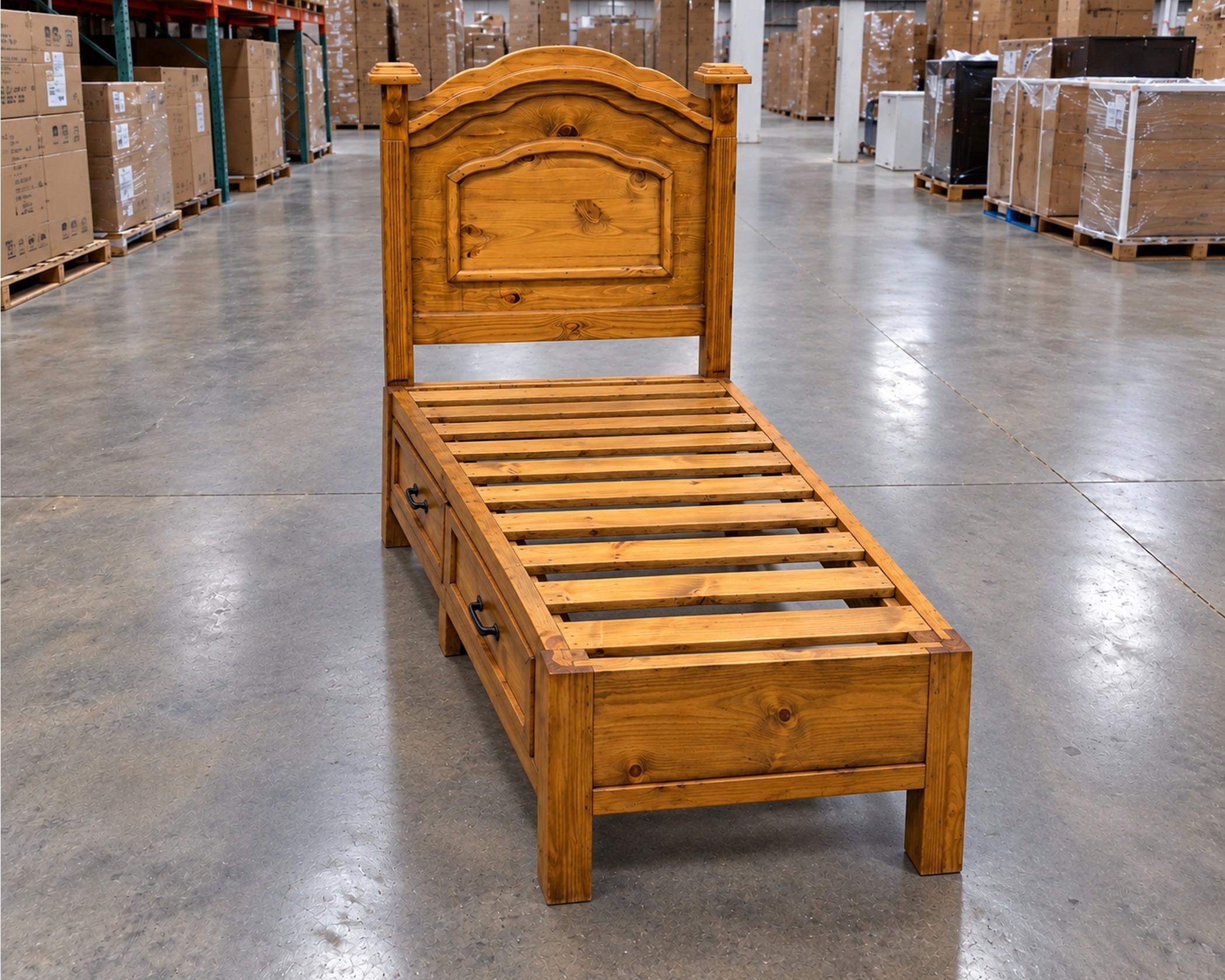 (image for) Twin Bed Storage- Alis Nogal
