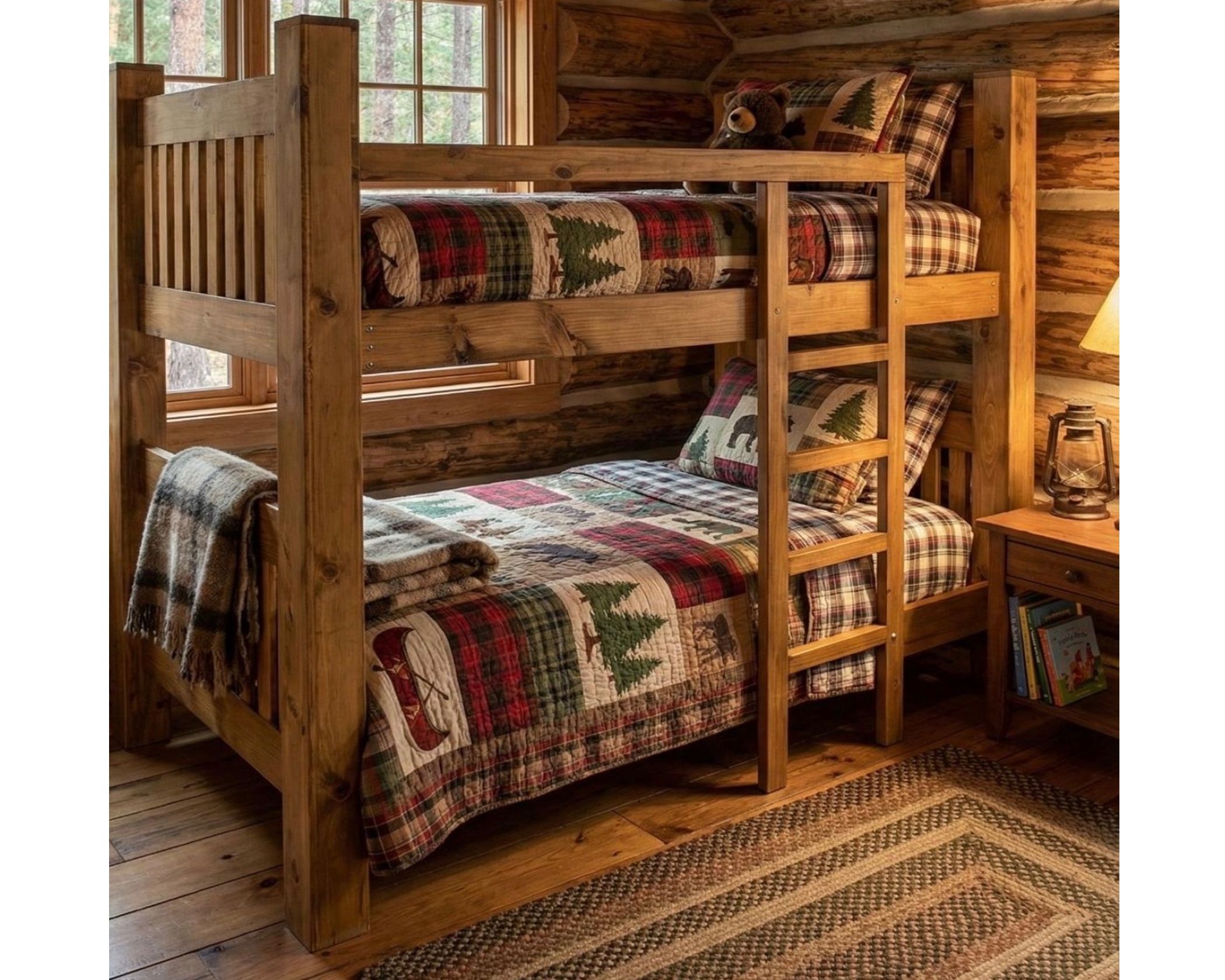 Bunk Bed Nogal T/T (3 in Stock) (image for) Bunk Bed Nogal T/T (3 in Stock)