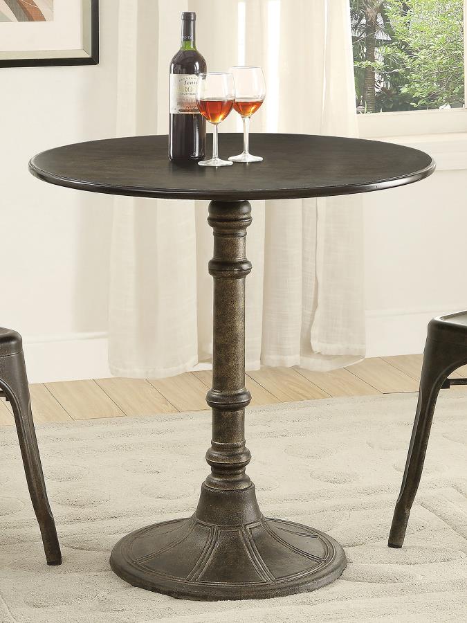 (image for) Oswego Round 30-inch Bistro Dining Table Bronze