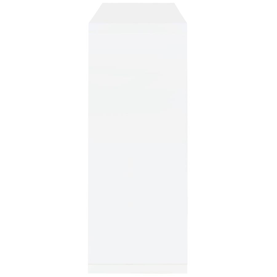 (image for) Prescott Rectangular Home Bar Table White High Gloss