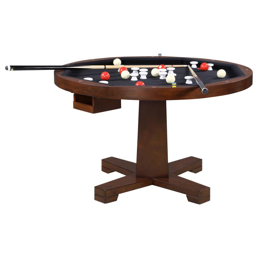 (image for) Marietta 5-piece 3-in-1 Dining and Game Table Set Tobacco