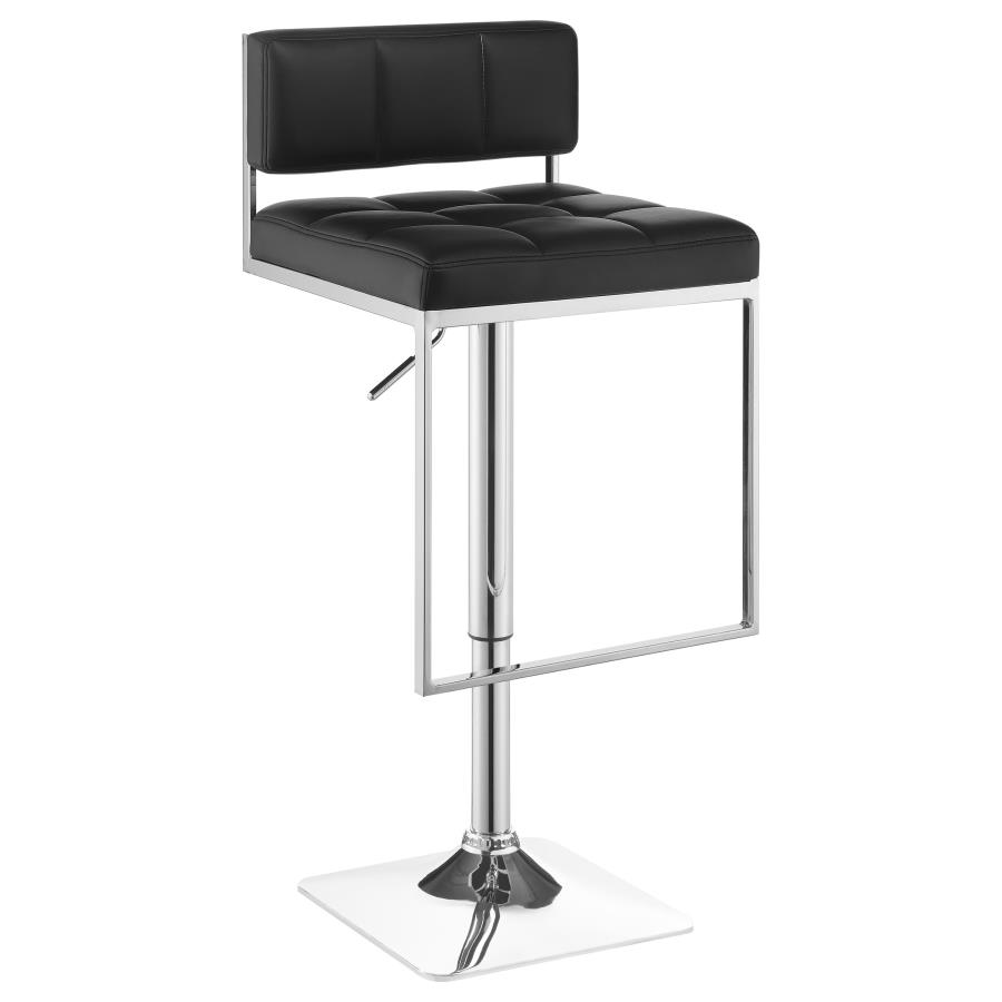 (image for) Alameda Adjustable Bar Stool Chrome and Black