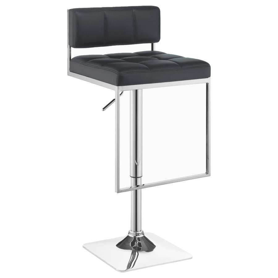 (image for) Alameda Adjustable Bar Stool Chrome and Grey - Click Image to Close