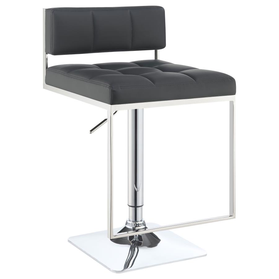 (image for) Alameda Adjustable Bar Stool Chrome and Grey