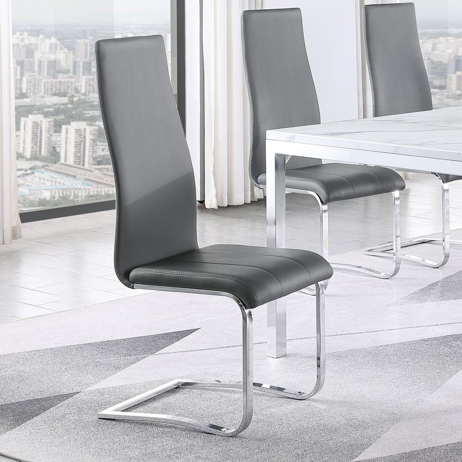 (image for) Montclair Upholstered Dining Side Chair Grey (Set of 4)