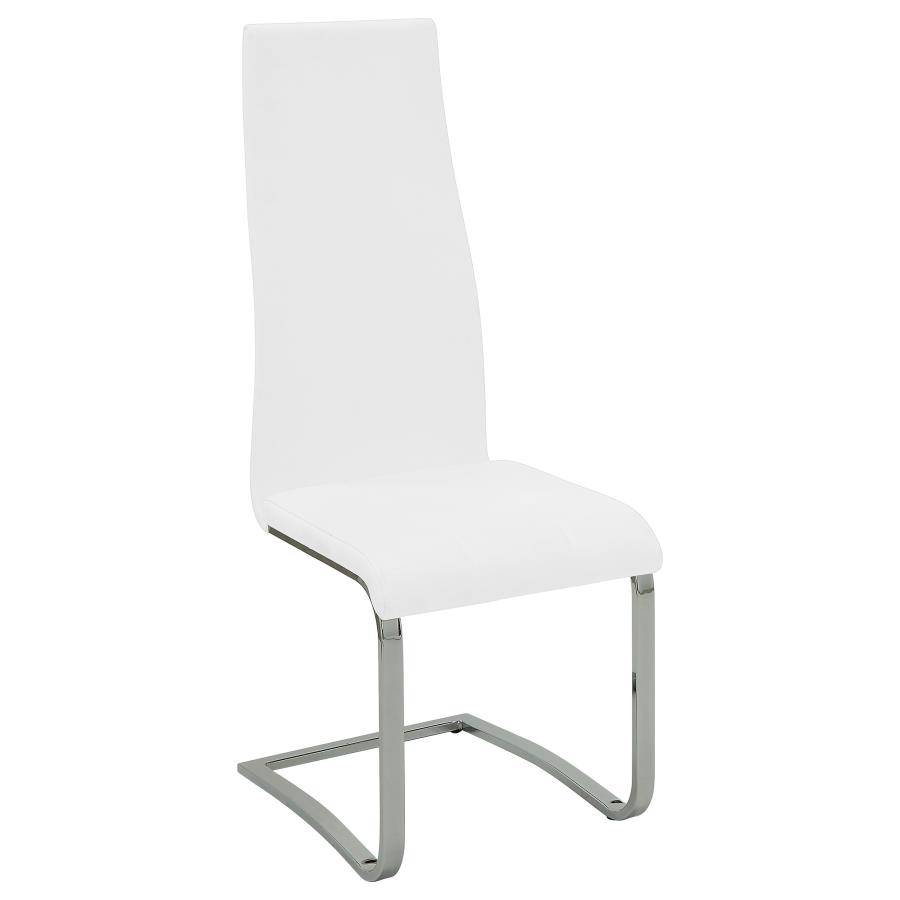 (image for) Montclair Upholstered Dining Side Chair White (Set of 4)