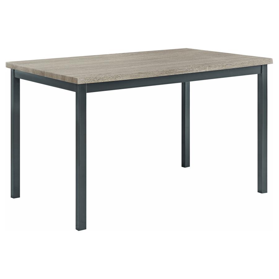 (image for) Garza Rectangular 48-inch Composite Wood Dining Table Grey - Click Image to Close