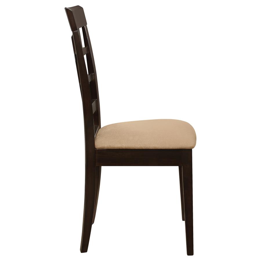 (image for) Gabriel Lattice Back Dining Side Chair Cappuccino (Set of 2)