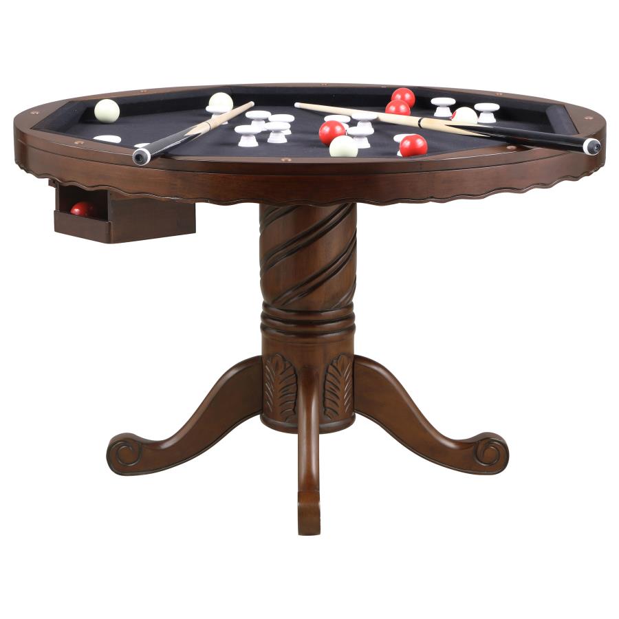 (image for) Turk Round Dining and Billiard Poker Game Table Tobacco