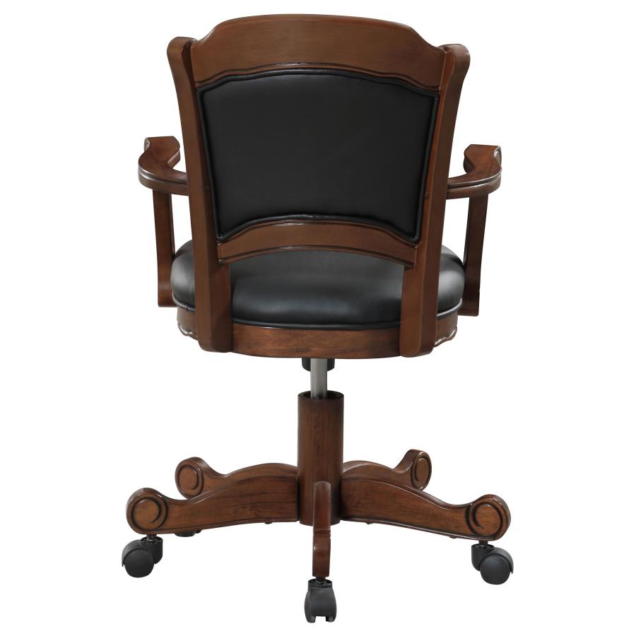 (image for) Turk Upholstered Swivel Dining and Game Chair Tobacco