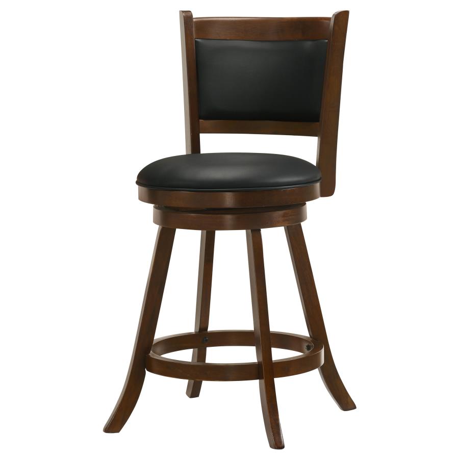 (image for) Broxton Upholstered Swivel Counter Chair Chestnut (Set of 2)