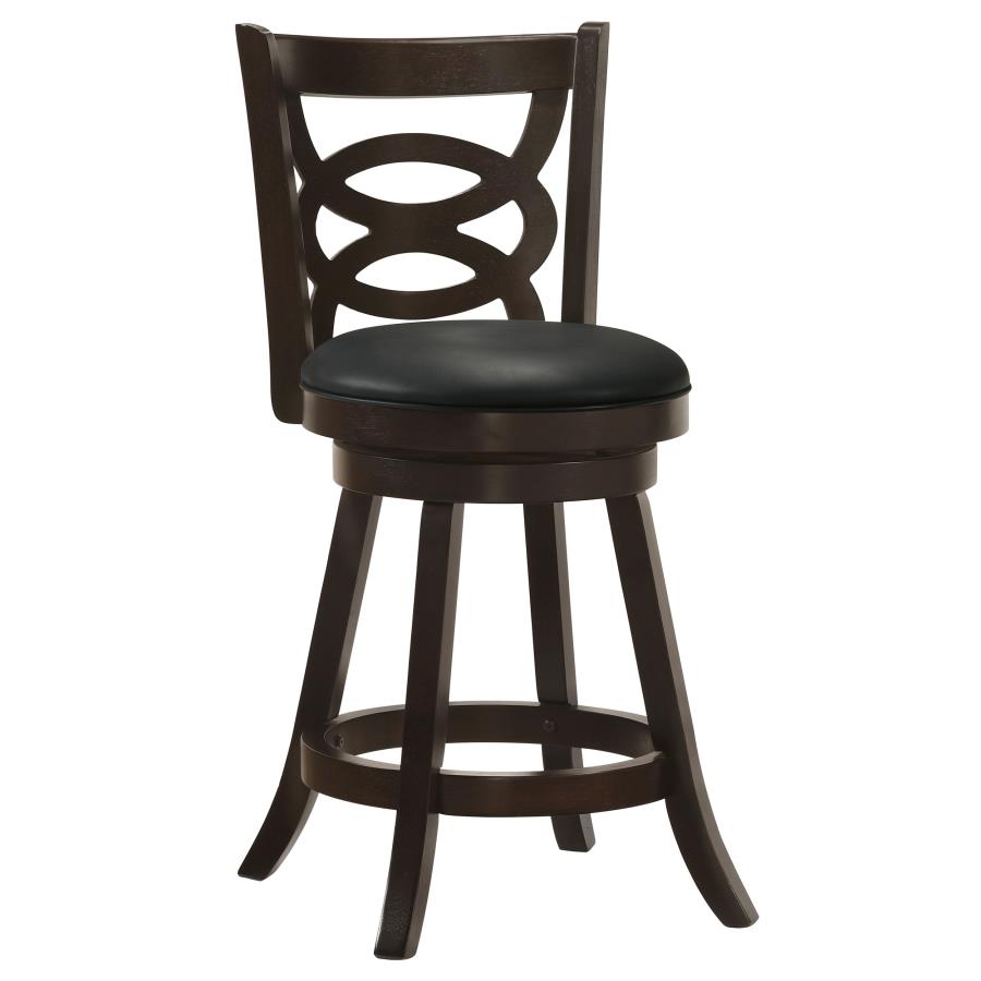 (image for) Calecita Wood Swivel Counter Stool Cappuccino (Set of 2)