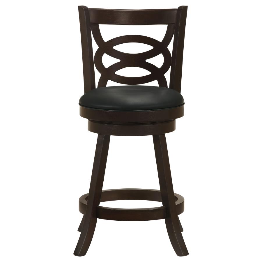 (image for) Calecita Wood Swivel Counter Stool Cappuccino (Set of 2)