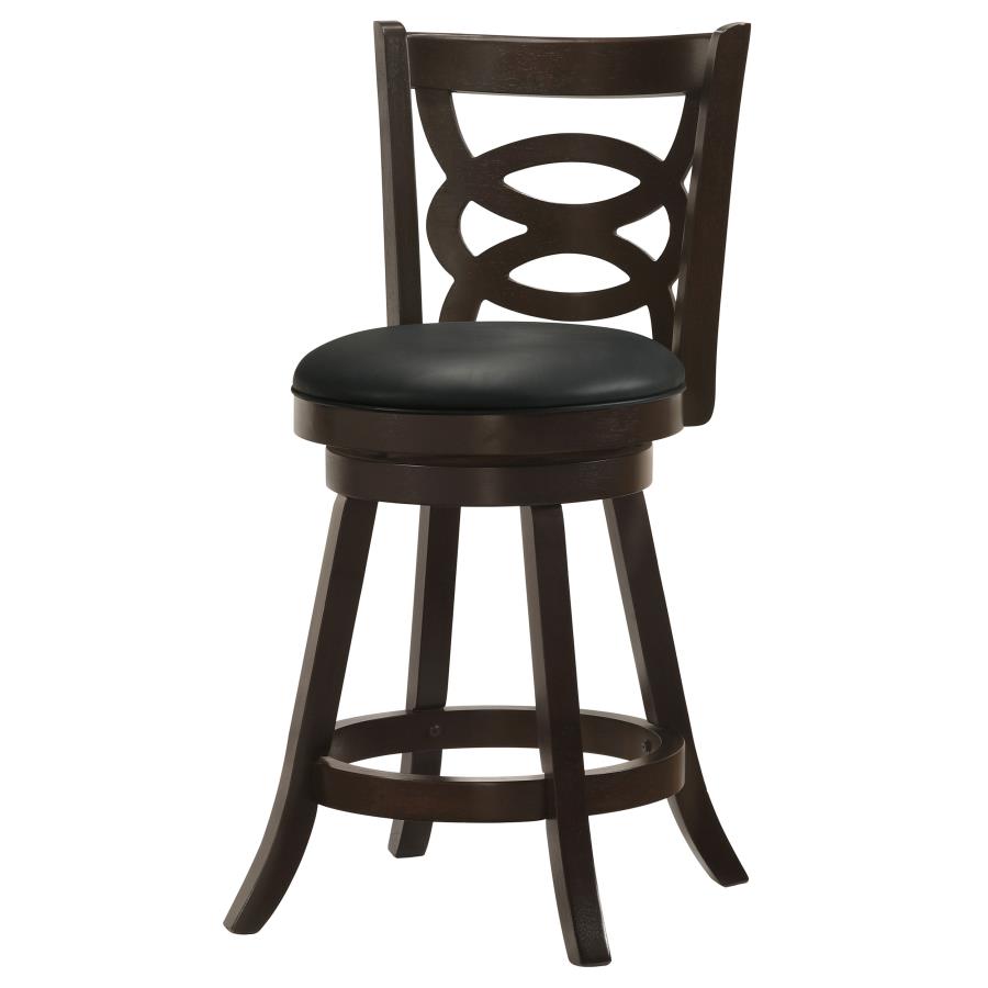 (image for) Calecita Wood Swivel Counter Stool Cappuccino (Set of 2)