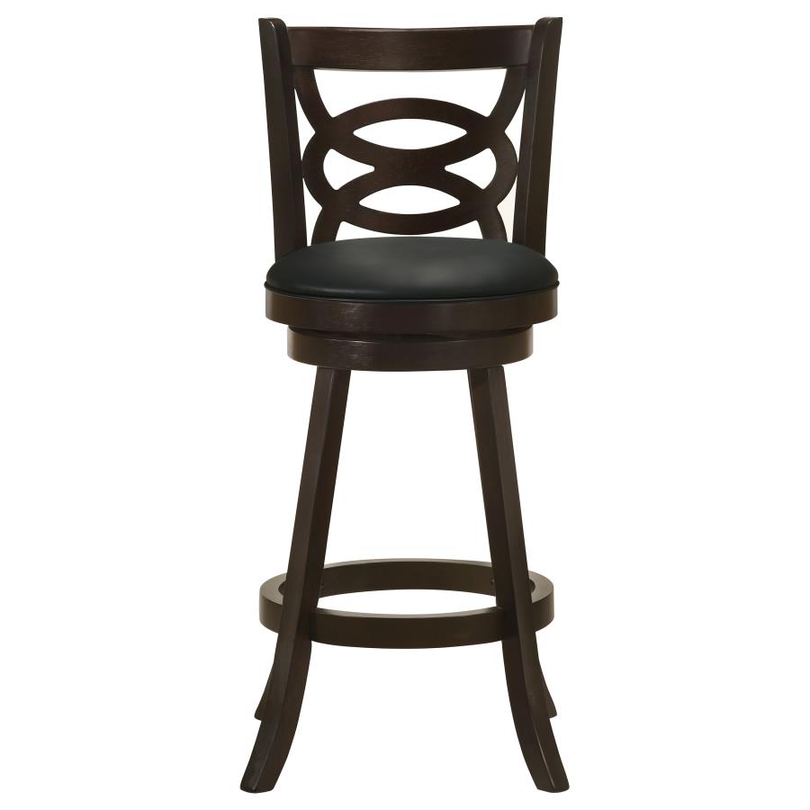 (image for) Calecita Wood Swivel Bar Stool Cappuccino (Set of 2)