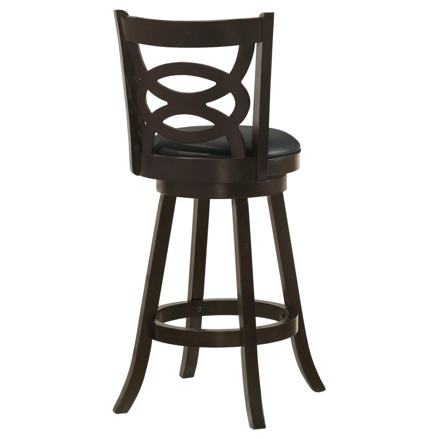 (image for) Calecita Wood Swivel Bar Stool Cappuccino (Set of 2)