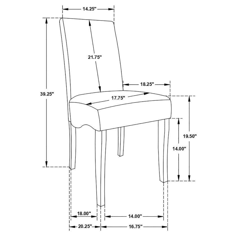 (image for) Stanton Velvet Upholstered Dining Side Chair Grey (Set of 2)