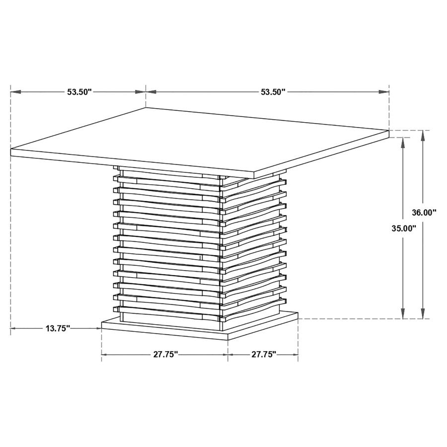 (image for) Stanton 5-piece Square Counter Height Dining Table Set Grey