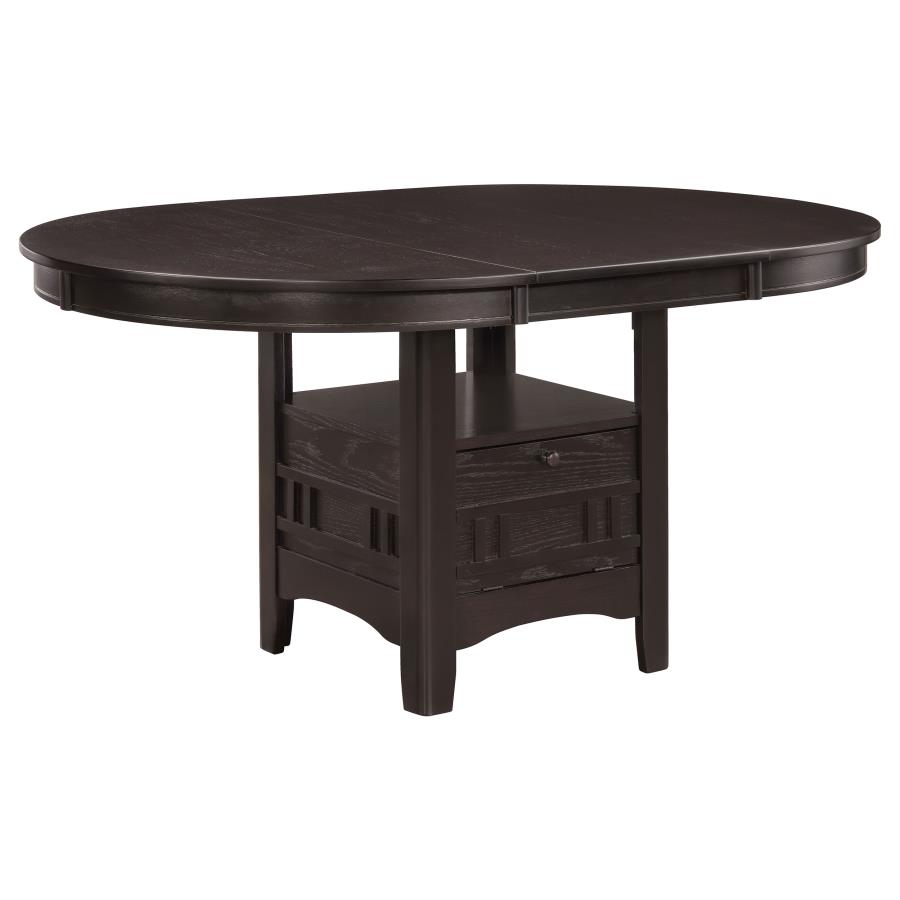 (image for) Lavon Oval 60-inch Extension Leaf Dining Table Espresso