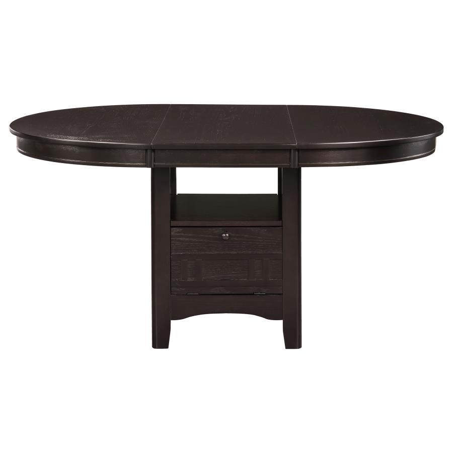 (image for) Lavon Oval 60-inch Extension Leaf Dining Table Espresso