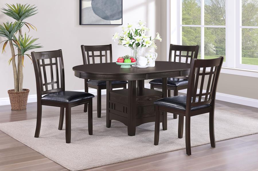 (image for) Lavon Wood Dining Side Chair Espresso (Set of 2)