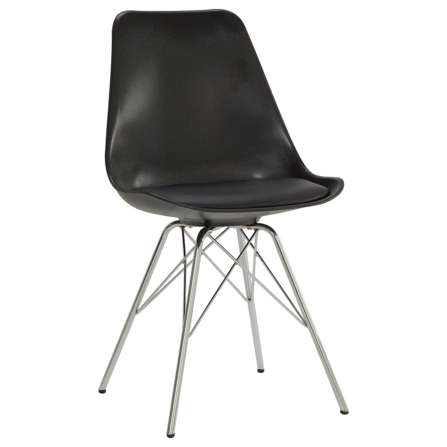 (image for) Juniper Polypropylene Dining Side Chair Black (Set of 2)