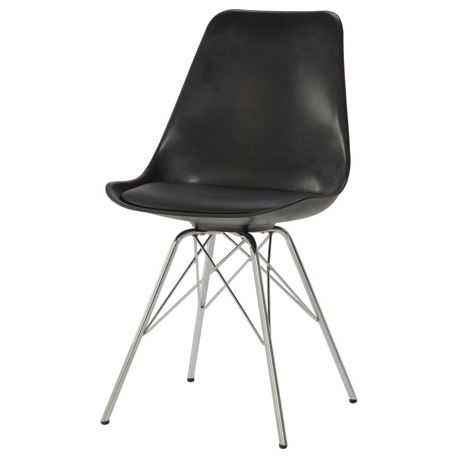 (image for) Juniper Polypropylene Dining Side Chair Black (Set of 2)