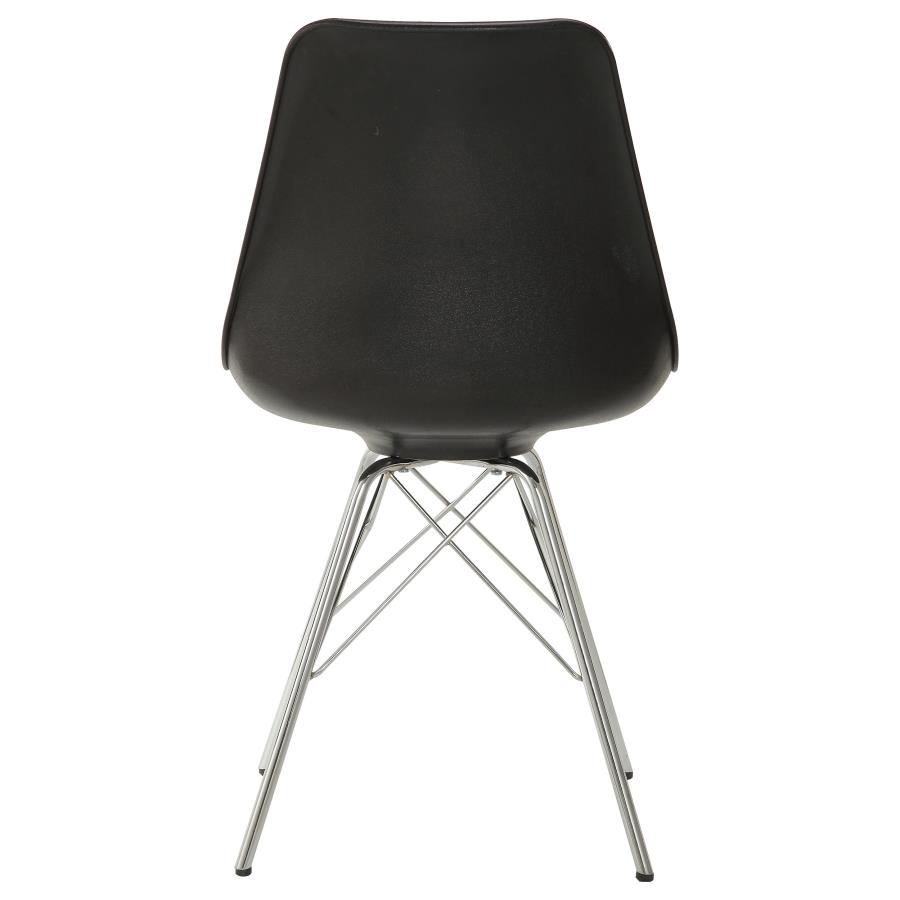 (image for) Juniper Polypropylene Dining Side Chair Black (Set of 2)