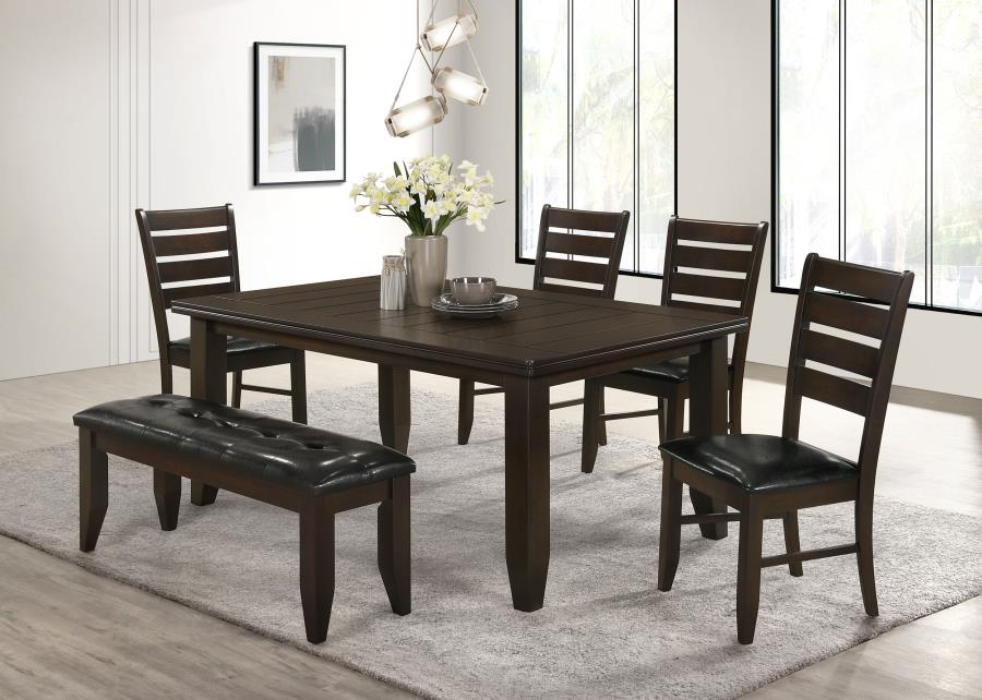 (image for) Dalila Rectangular 66-inch Wood Dining Table Cappuccino