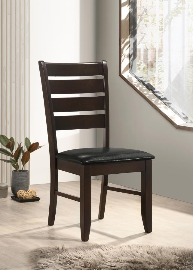 (image for) Dalila Wood Dining Side Chair Cappuccino (Set of 2)