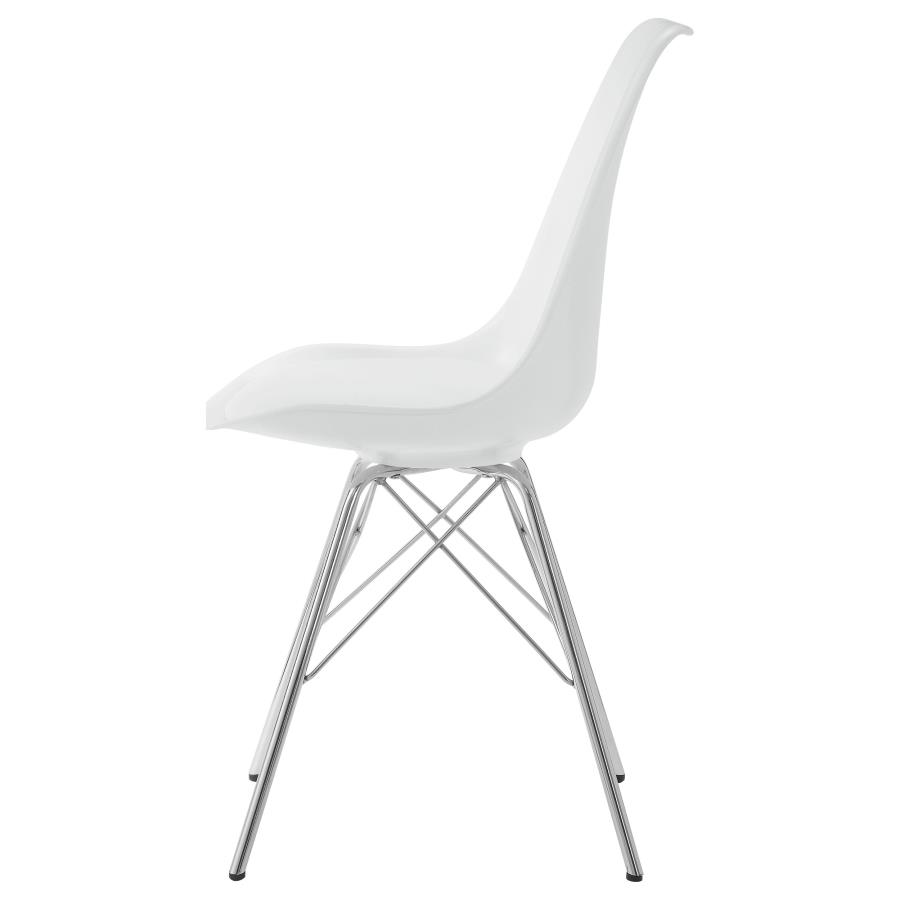 (image for) Juniper Polypropylene Dining Side Chair White (Set of 2)