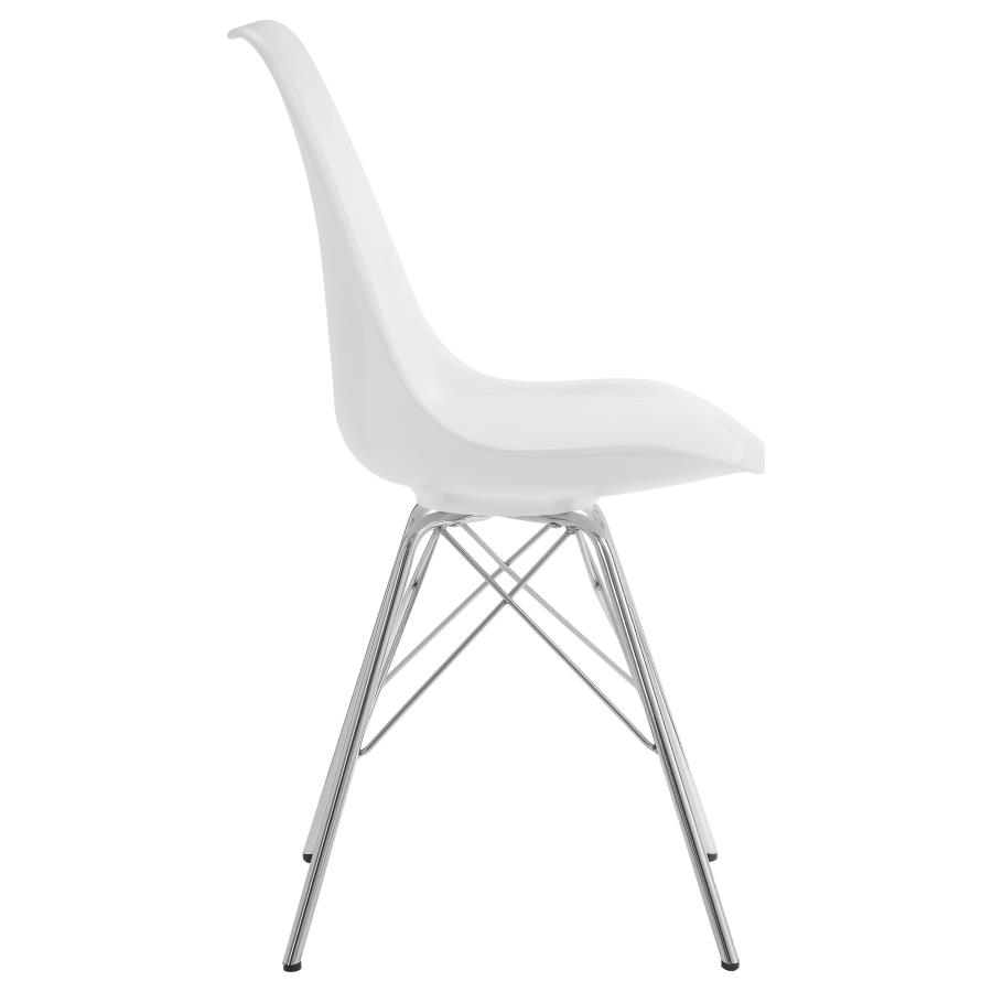 (image for) Juniper Polypropylene Dining Side Chair White (Set of 2)