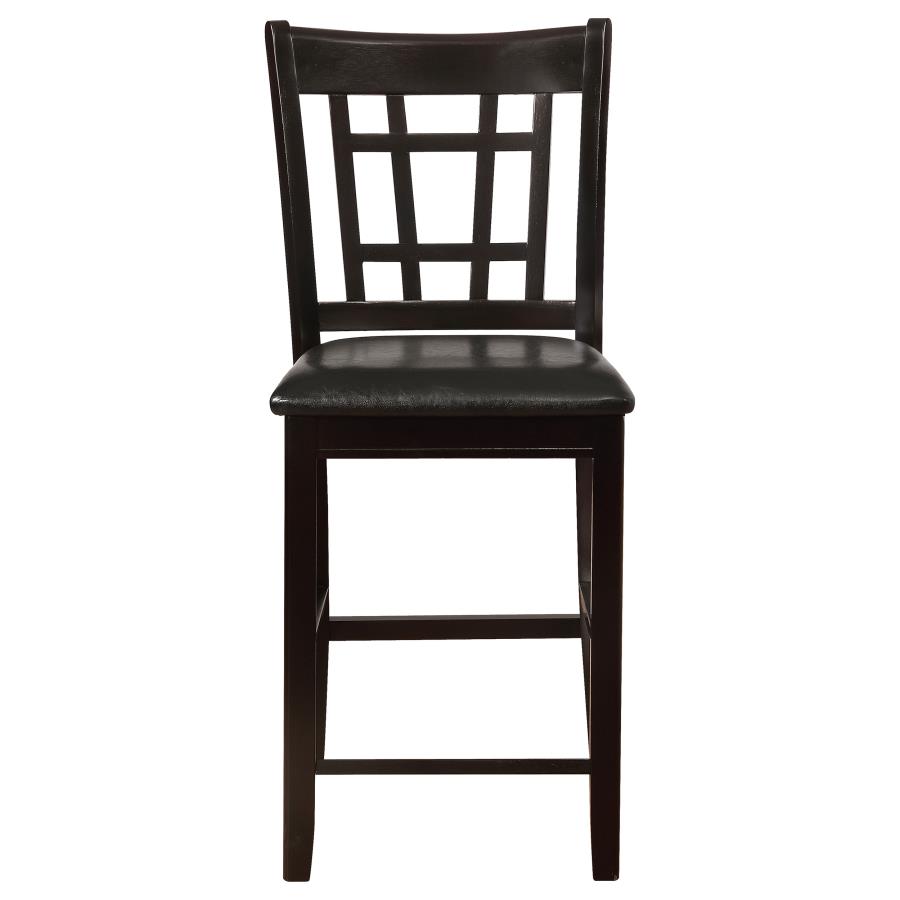 (image for) Lavon Wood Counter Chair Black and Espresso (Set of 2)