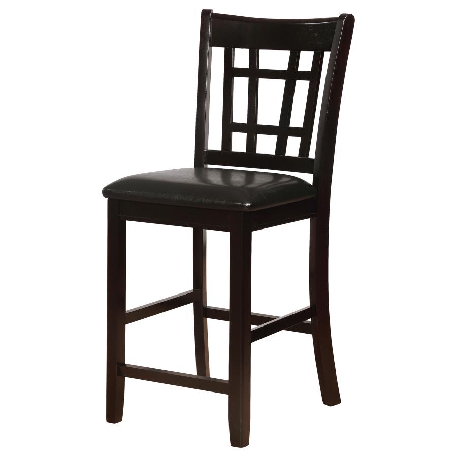 (image for) Lavon Wood Counter Chair Black and Espresso (Set of 2)