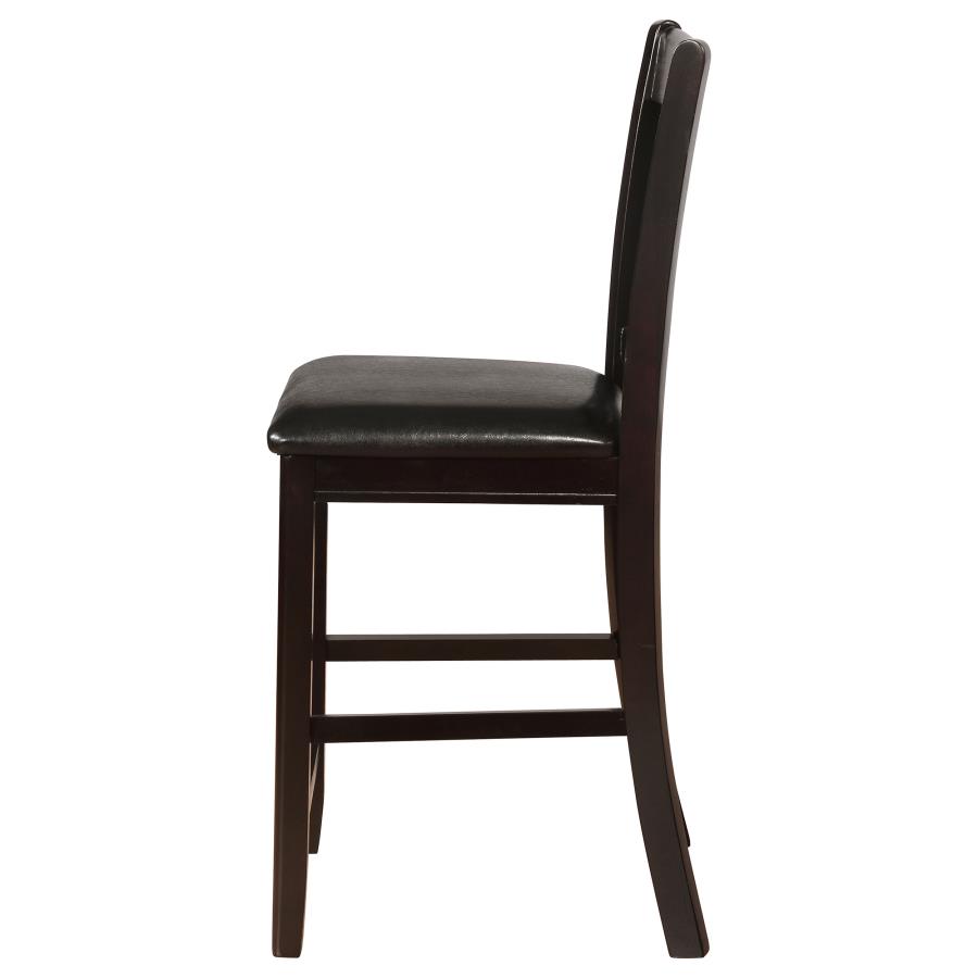 (image for) Lavon Wood Counter Chair Black and Espresso (Set of 2)