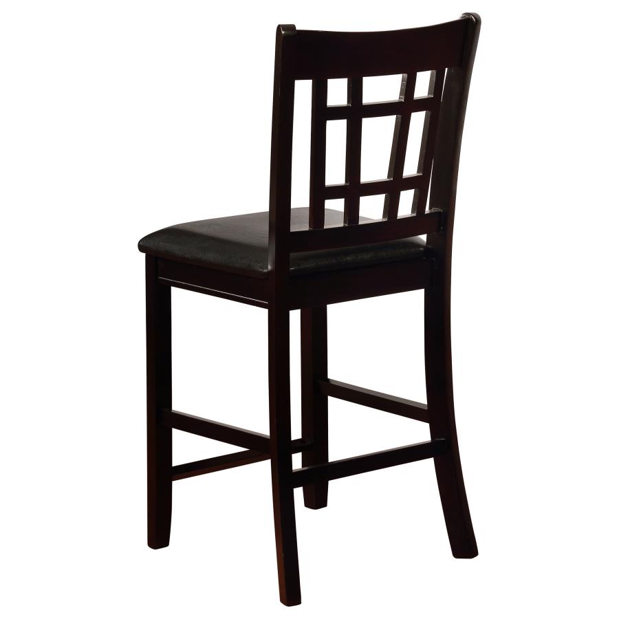 (image for) Lavon Wood Counter Chair Black and Espresso (Set of 2)