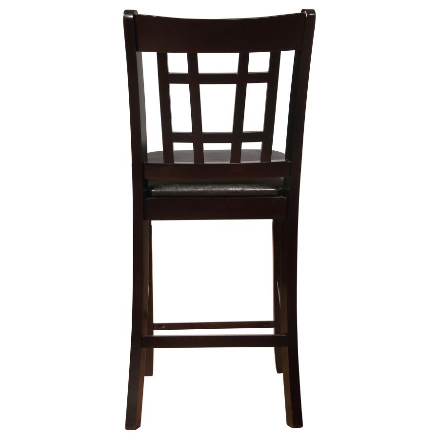 (image for) Lavon Wood Counter Chair Black and Espresso (Set of 2)