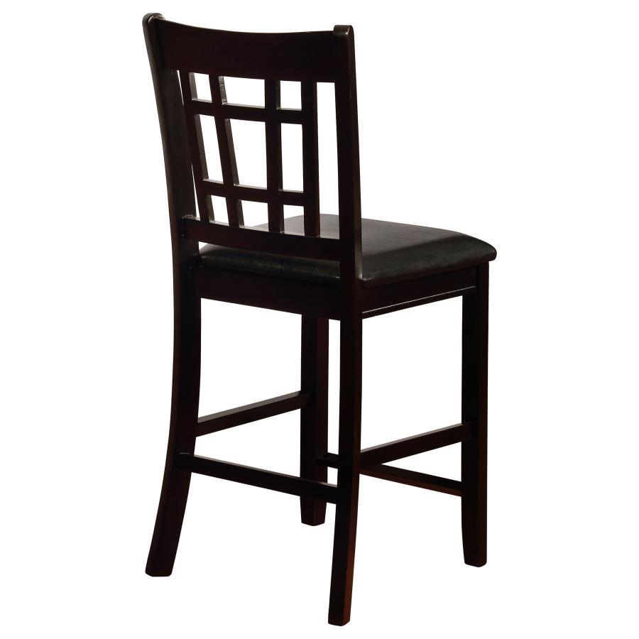 (image for) Lavon Wood Counter Chair Black and Espresso (Set of 2)