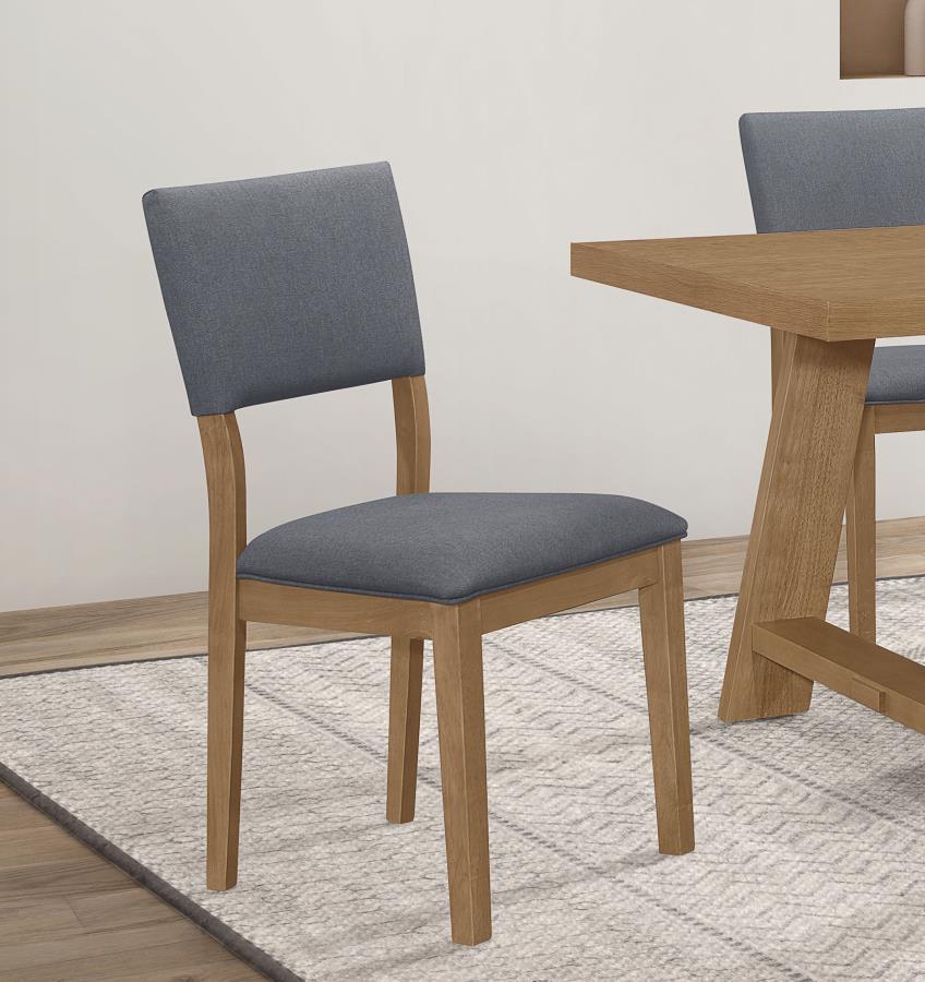 (image for) Sharon Fabric Upholstered Dining Side Chair Brown (Set of 2)