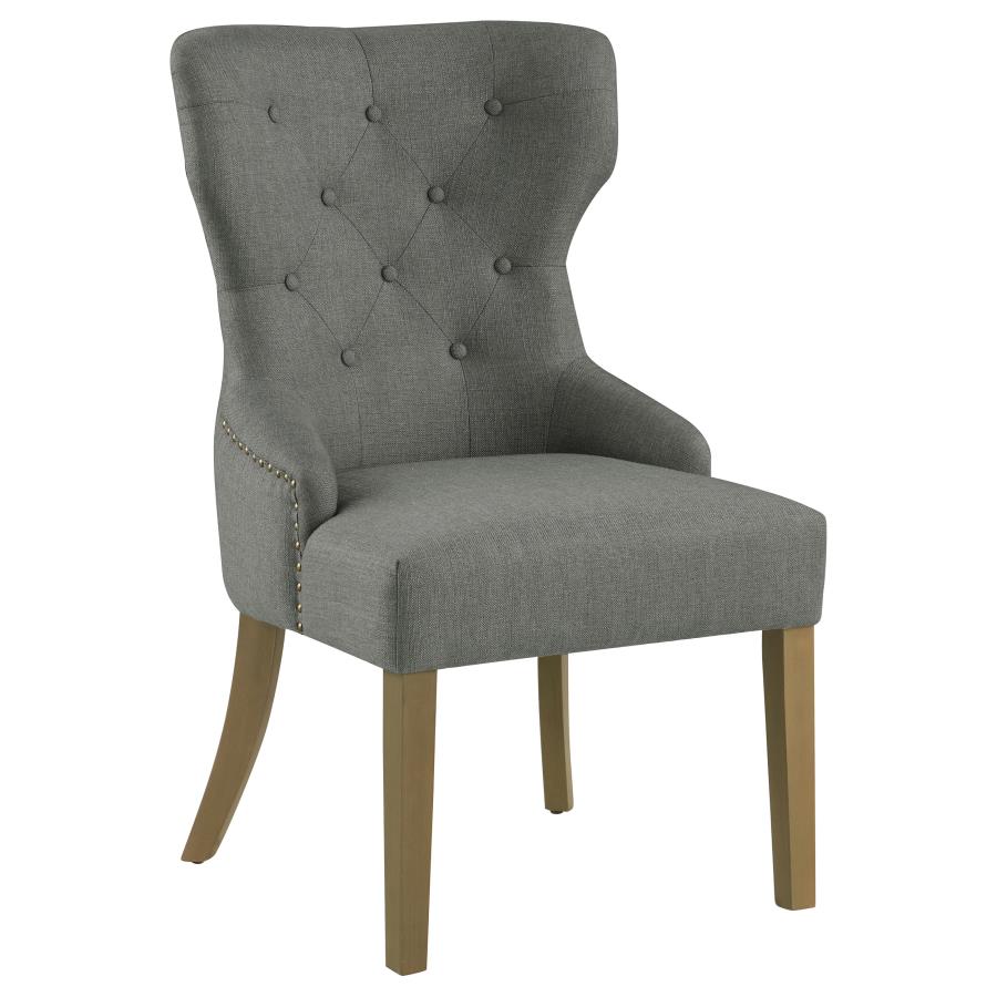 (image for) Baney Tufted Upholstered Dining Chair Grey and Rustic Grey - Click Image to Close