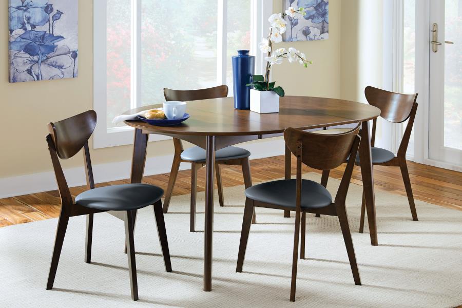 (image for) Jedda Wood Dining Side Chair Dark Walnut (Set of 2)