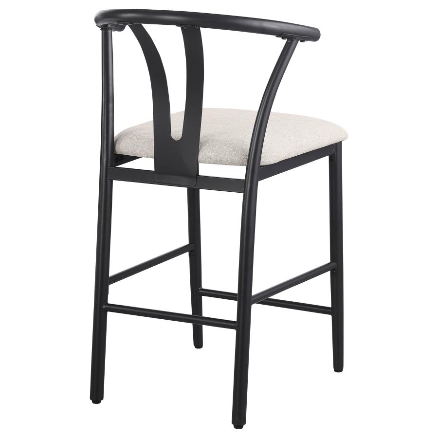 (image for) Dolman Counter Height Dining Side Chair Beige (Set of 2)