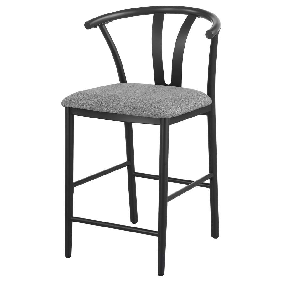 (image for) Dolman Counter Height Dining Side Chair Grey (Set of 2)