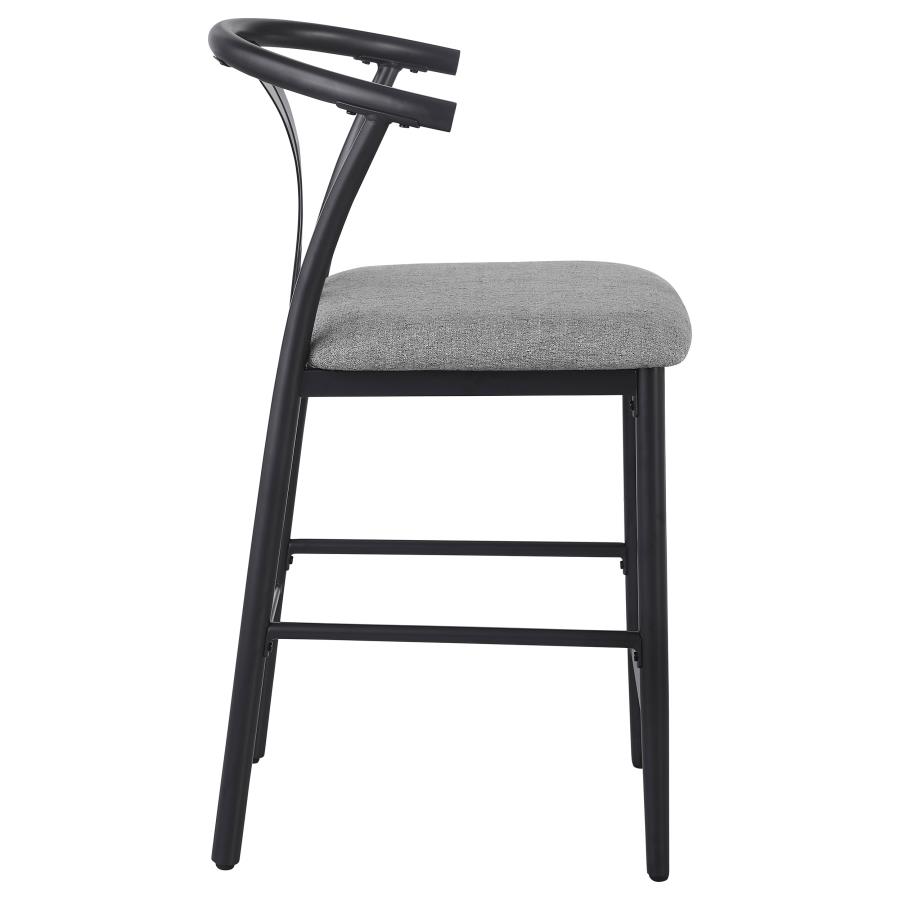 (image for) Dolman Counter Height Dining Side Chair Grey (Set of 2)