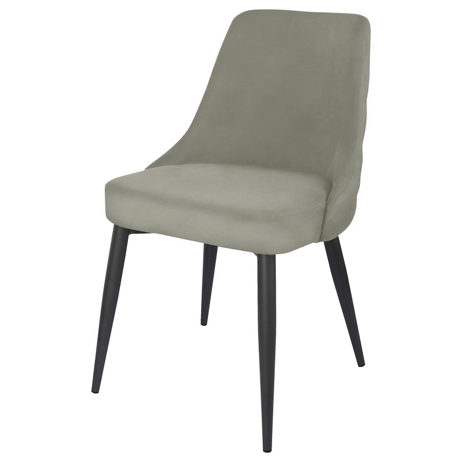 (image for) Cosmo Upholstered Dining Side Chair Light Grey (Set of 2)